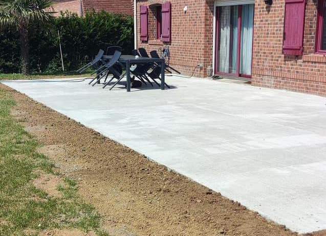 Pose de dalle béton Maubeuge